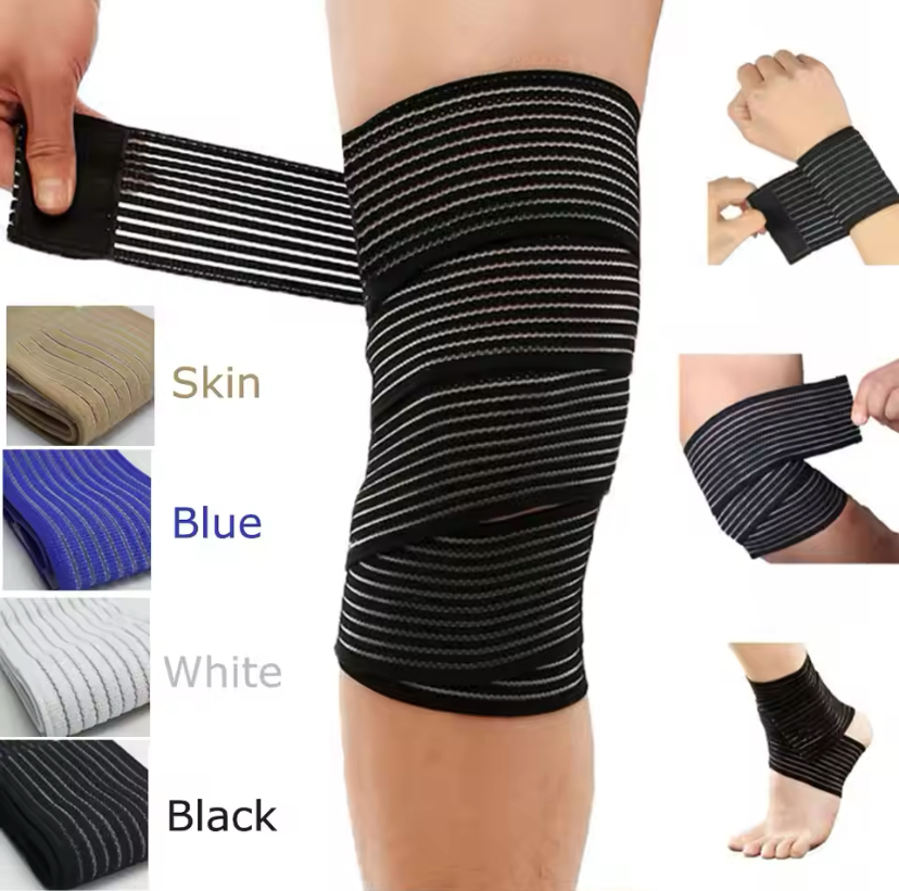 1PC Knee Pads Sports Kinesiology Tape High Elasticity Compression Bandage