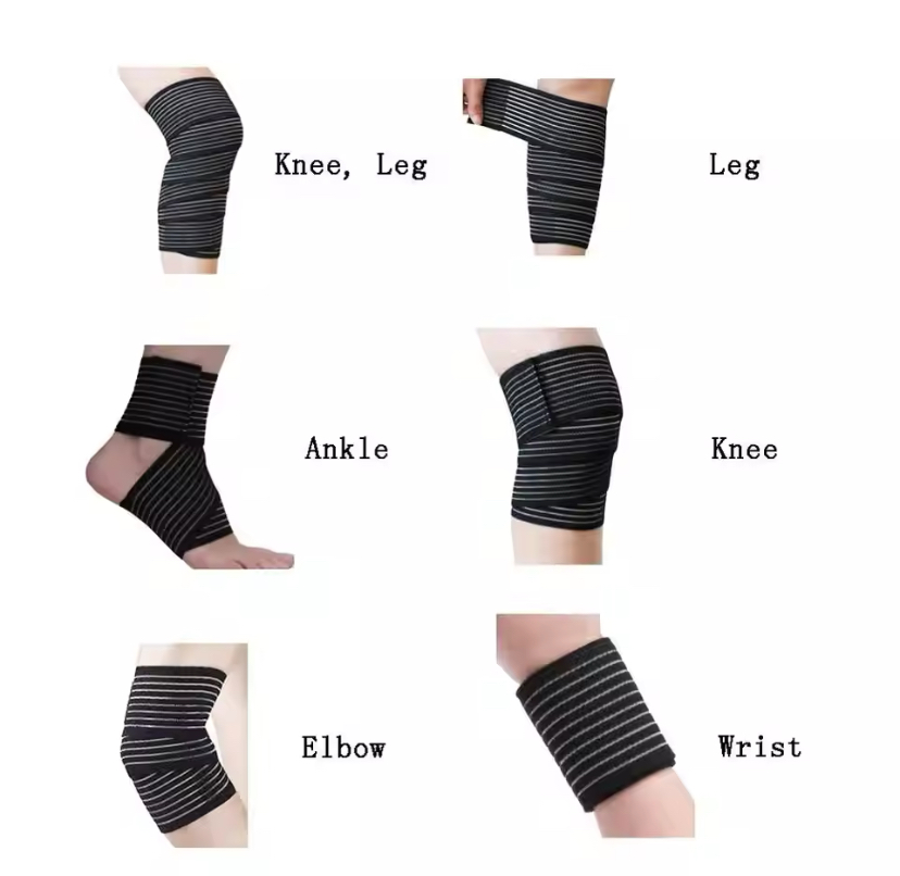 1PC Knee Pads Sports Kinesiology Tape High Elasticity Compression Bandage